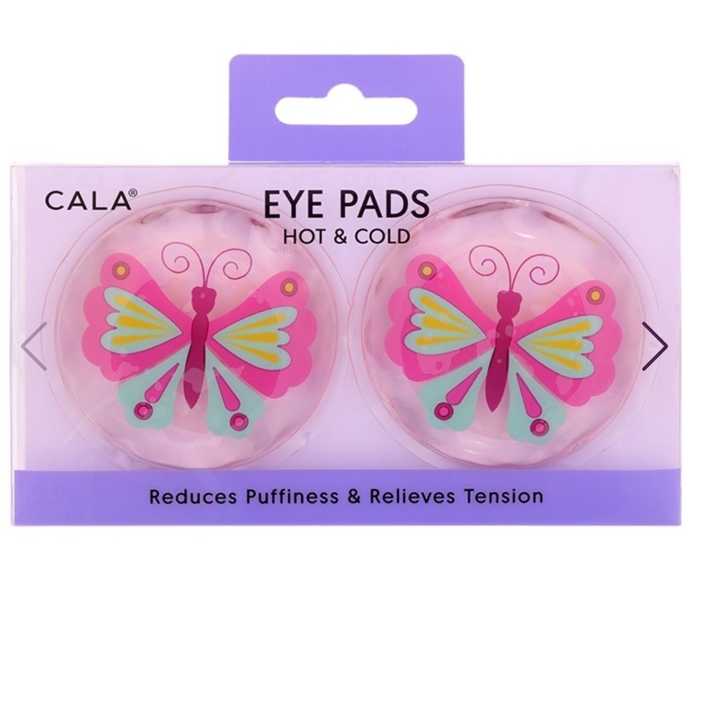 NEW CALA Hot & Cold Gel Eye Pads Butterfly reduce puffiness & relieve tension